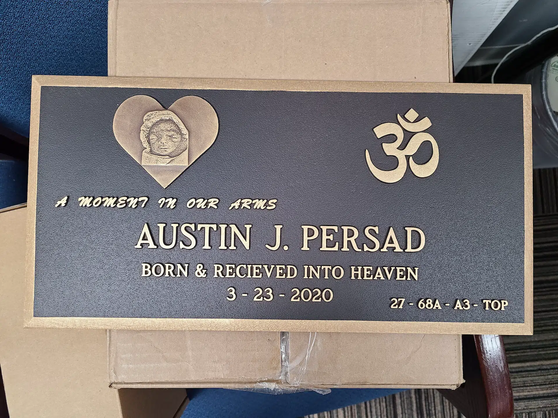 Bronze Headstone Plaque hand-carved by Headstone Plaque Shop in NJ — image 6