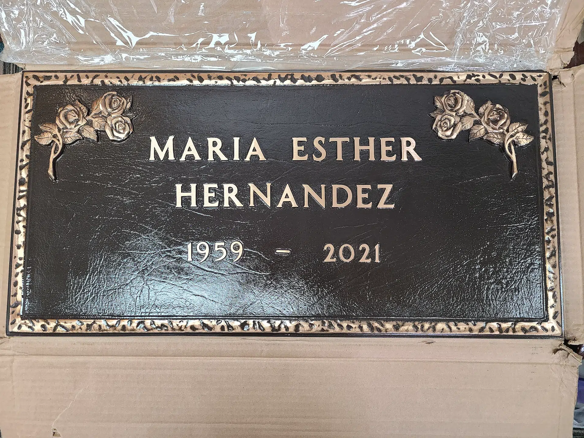 Bronze Headstone Plaque hand-carved by Headstone Plaque Shop in NJ — image 8